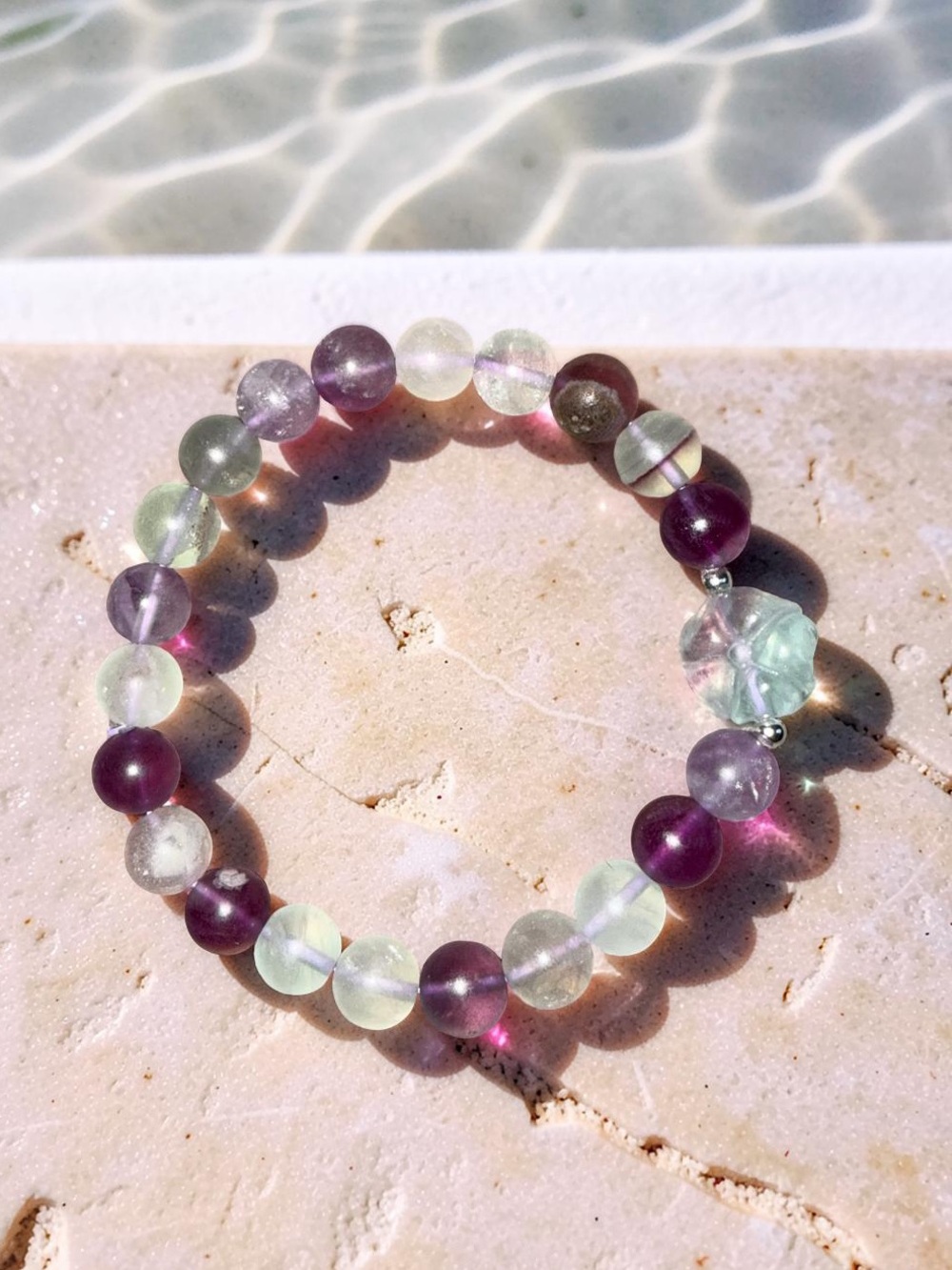 8mm Fluorite Bracelet 💜